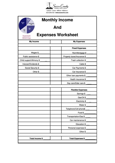 Printable Daycare Income And Expense Worksheet